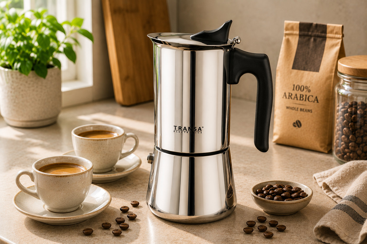 Kawiarka Caffè 6 Tz Transa Electronics do przygotowania kawy metodą moka